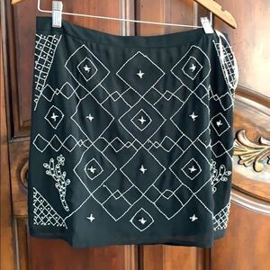 Forever 21 Contemporary black beaded skirt- size M